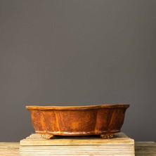 Seika Oval Bonsai Saksısı NO.102-SIRLI (40 Cm)