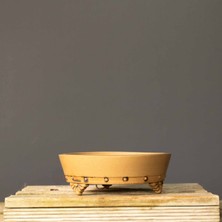 Seika Yuvarlak Bonsai Saksısı NO.249-SIRLI (23 Cm)