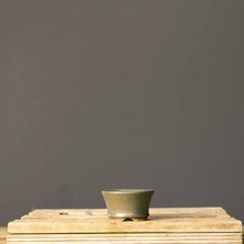 Seika Yuvarlak Bonsai Saksısı NO.204-SIRLI (9 Cm)