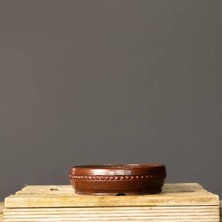 Seika Yuvarlak Bonsai Saksısı NO.106-SIRLI (19.5 Cm)