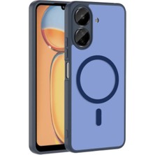 Halkhouse Redmi 13C & Poco C65 Kılıf Kamera Korumalı Magsafe Şarj Destekli Mat Silikon Babet Kapak