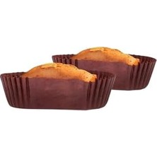 Mabelme Store Takribi 200 Adet Büyük Boy Kahverengi Ekler Kağıdı 8.5x4 Cm, Baklava Sunumluk, Muffin Kek Kalıbı