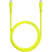 EstoreBox - 120CM 60W Pd/qc Hızlı Şarj/data Kablosu Neon 2DK59N (Neon Sarı)