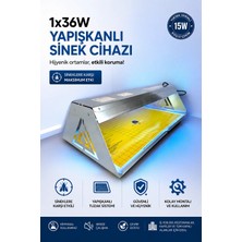 Sinektech Elektrikli Yapışkan Levhalı Sinek Öldürücü 1X36W 60CM Sinek Cihazı Sinek Tutucu Sinek Yakalama