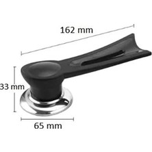 Mabelme Store Ivory Bakalit Tencere Kapak Kulpu 2'li Set | Evrensel Uyumlu Isıya Dayanıklı Yedek Kapak Tepesi, Çaydanlık ve Tava Kapakları Için Vidaları Dahil Mutfak Kulp Seti (Model: IVO-TK103)