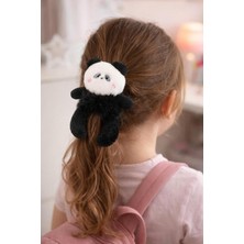 EstoreBox Katia & Bony Panda Aksesuarlı Lastik Toka Siyah Tek Ebat