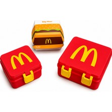 Yapı3D 2'li Fast Food Saklama Kutusu Seti | Küçük + Büyük Boy Beslenme Kutusu | Çift Mandallı Taşınabilir