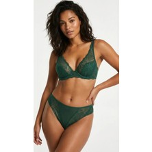Lunaintim Orta Bikini Külot - Tül Yan Bant Şeffaf Iç Çamaşırı Model - Mint Green