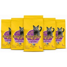 Econature Kuru Yetişkin Kedi Maması Balıklı Gurme 5 kg