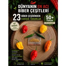 Hot By Nature Hotbynature 23 Çeşit Acı Biber Tohumu (Karışık) 50+ Adet