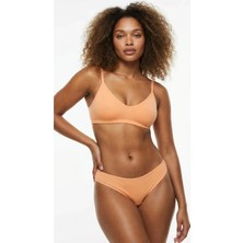 Lunaintim Muted Peach Pamuklu Penye Slip Külot - Esnek, Yumuşak ve Günlük Model