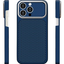 HTstore iPhone Uyumlu 15 Pro Max Kılıf M-Safe Şarj Özellikli Zore Paris Nexel Sert Pc Kapak-Lacivert