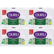 EstoreBox Duru Saf & Doğal Kaynaklı Klasik 16 Adet Beyaz Kalıp Sabun 4X600GR