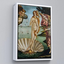 Uslucan Alışveriş Ahşap Çerçeveli Sandro Botticelli, Venüs'ün Doğuşu Tablosu - The Birth Of VENUS-8109