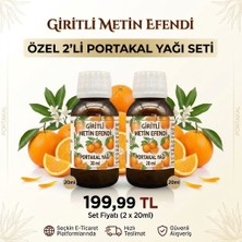 Giritli Metin Efendi 2 x 20 ml Portakal Yağı Soğuk Sıkım % 100 Doğal ve Saf