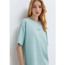 Mavi Kadın Mavi Baskılı Tişört Canal Blue 1613884-71456