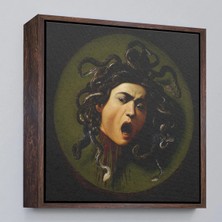 Uslucan Alışveriş Ahşap Çerçeveli Caravaggio - Medusa TABLOSU-8350