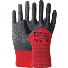 Cmc 1713 Kırmızı Latex Eldiven | 12 Adet - 3/4