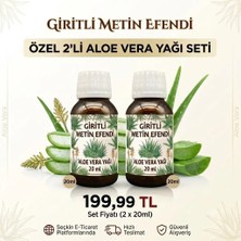Giritli Metin Efendi 2 x 20 ml Aloevera Yağı Soğuk Sıkım % 100 Doğal ve Saf