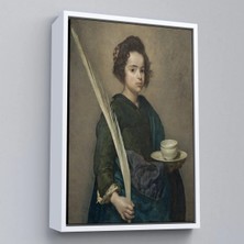 Uslucan Alışveriş Ahşap Çerçeveli Diego Velazquez - Aziz Rufina TABLO-7390