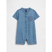 Gap Bebek Açık Mavi Brannan Bear Denim Tulum