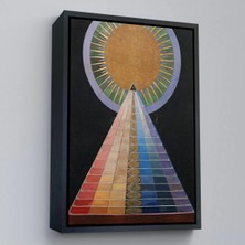 Uslucan Alışveriş Ahşap Çerçeveli Hilma Af Klint - Altarpiece, Grup X, Sayı 1 TABLOSU-8058