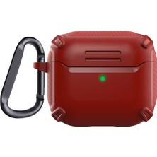 HTstore Airpods Uyumlu 3. Nesil Kılıf Zore Airbag 26 Silikon-Kırmızı