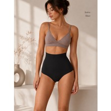 Intive Lingerie Papatya Beli Silikonlu Lazer Kesim Iz Yapmaz Yüksek Bel Toparlayıcı Korse Uzun Slip