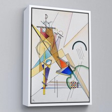 Uslucan Alışveriş Ahşap Çerçeveli Wassily Kandinsky Gewebe TABLO-7493