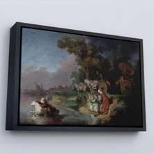 Uslucan Alışveriş Ahşap Çerçeveli Rembrandt - Avrupalının Kaşırılışı Tablo - The Abduction Of EUROPA-7138