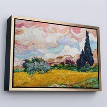 Uslucan Alışveriş Ahşap Çerçeveli Vincent Van Gogh - Buğday Tarlası TABLO-7150