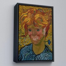 Uslucan Alışveriş Ahşap Çerçeveli Vincent Van Gogh - Mavi Kantaronlu Delikanlı Tablo - Young St. John's WORT-7477