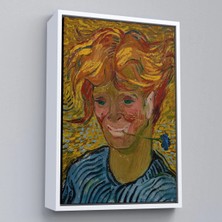 Uslucan Alışveriş Ahşap Çerçeveli Vincent Van Gogh - Mavi Kantaronlu Delikanlı Tablo - Young St. John's WORT-7477