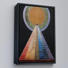 Uslucan Alışveriş Ahşap Çerçeveli Hilma Af Klint - Altarpiece, Grup X, Sayı 1 TABLOSU-8058