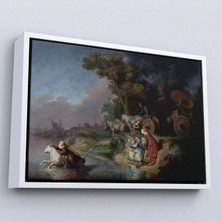 Uslucan Alışveriş Ahşap Çerçeveli Rembrandt - Avrupalının Kaşırılışı Tablo - The Abduction Of EUROPA-7138