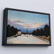 Uslucan Alışveriş Ahşap Çerçeveli Henri Julien Félix Rousseau - The Eiffel Tower Eyfel Kulesi TABLOSU-7042
