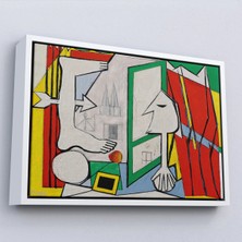 Uslucan Alışveriş Ahşap Çerçeveli Pablo Picasso - Açık Pencere Tablo - La Fenetre OUVERTE-7091