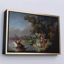 Uslucan Alışveriş Ahşap Çerçeveli Rembrandt - Avrupalının Kaşırılışı Tablo - The Abduction Of EUROPA-7138