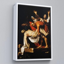 Uslucan Alışveriş Ahşap Çerçeveli Caravaggio - Isa'nın Gömülmesi Tablo - The Entombment Of CHRIST-7427