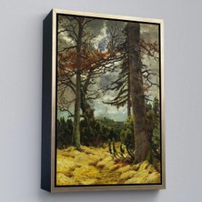 Uslucan Alışveriş Ahşap Çerçeveli Franz Marc - Ilkbaharda Meşe Ağaçları TABLO-7287