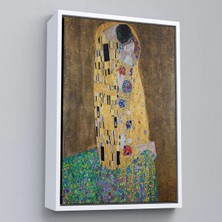 Uslucan Alışveriş Ahşap Çerçeveli Gustav Klimt'in Öpücüğü Tablo - The Kiss By Gustav KLIMT-7432