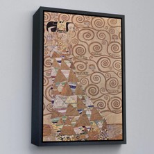 Uslucan Alışveriş Ahşap Çerçeveli Gustav Klimt - Hayat Ağacı Tablosu - Expectation From Tree Of LIFE-7293