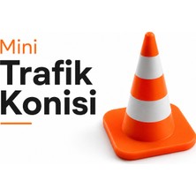 Yapı3D Mini Trafik Konisi | Dekoratif Trafik Dubası | Masaüstü Mini Uyarı Konisi | Eğitim ve Hobi Amaçlı