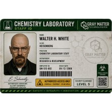 Neora Breaking Bad Walter White Chemistry Laboratuvar Parodi Kart | Koleksiyon Kartı