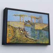 Uslucan Alışveriş Ahşap Çerçeveli Vincent Willem Van Gogh - Arles Köprüsü Tablo - Bridge At ARLES-7154