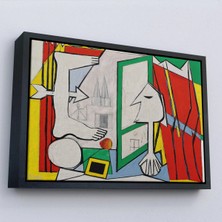 Uslucan Alışveriş Ahşap Çerçeveli Pablo Picasso - Açık Pencere Tablo - La Fenetre OUVERTE-7091