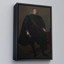 Uslucan Alışveriş Ahşap Çerçeveli Velazquez Diego - Philip Iv Ispanya ve Portekiz Kralı TABLOSU-7368
