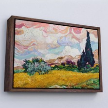 Uslucan Alışveriş Ahşap Çerçeveli Vincent Van Gogh - Buğday Tarlası TABLO-7150
