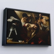 Uslucan Alışveriş Ahşap Çerçeveli Caravaggio - Dikenlerle Taçlandırma Tablo - The Crowning With THORNS-7142