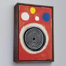 Uslucan Alışveriş Ahşap Çerçeveli Alexander Calder - Eşmerkezli Bulutsu Tablo - Concentric NEBULA-8103